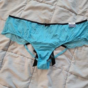 Blue underwear with bow